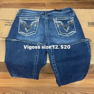 Vigoss Dark Blue Denim with Contrast Stitching